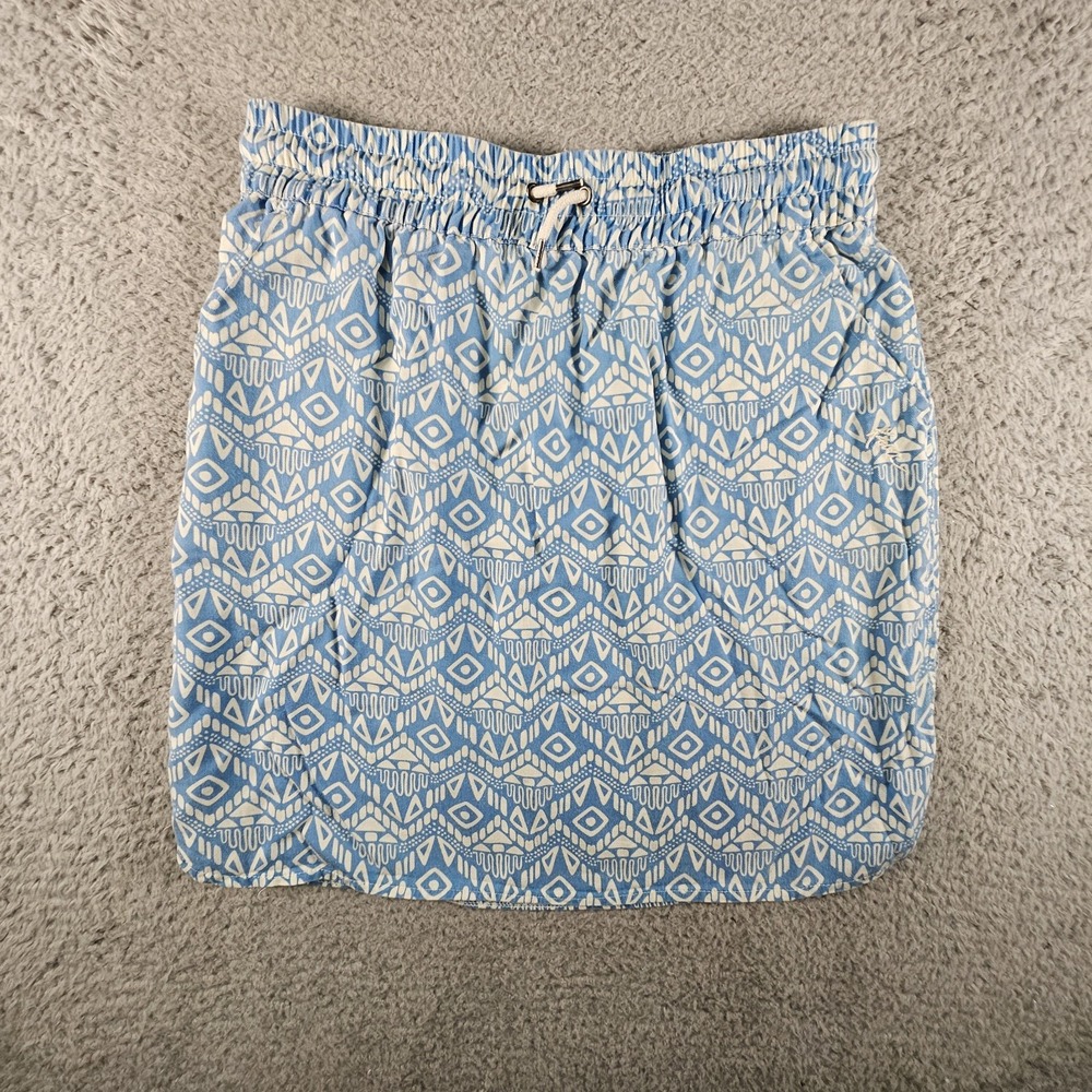 Kavu Mini Skirt Sz XS‎ Geometric Drawstring Aztec Coastal Cowgirl Rodeo Western